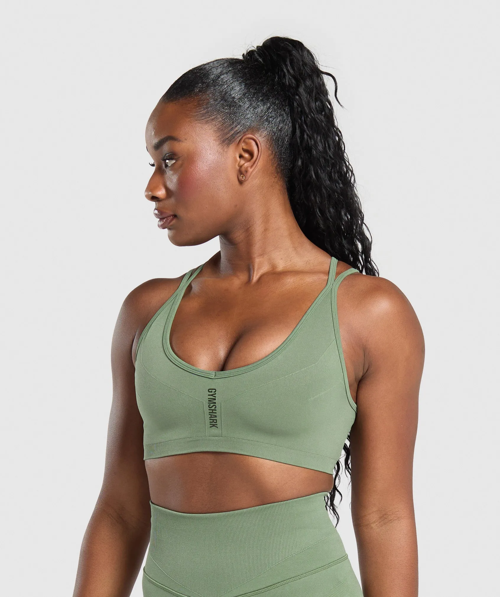 Gymshark Activate Seamless Bralette - Force Green