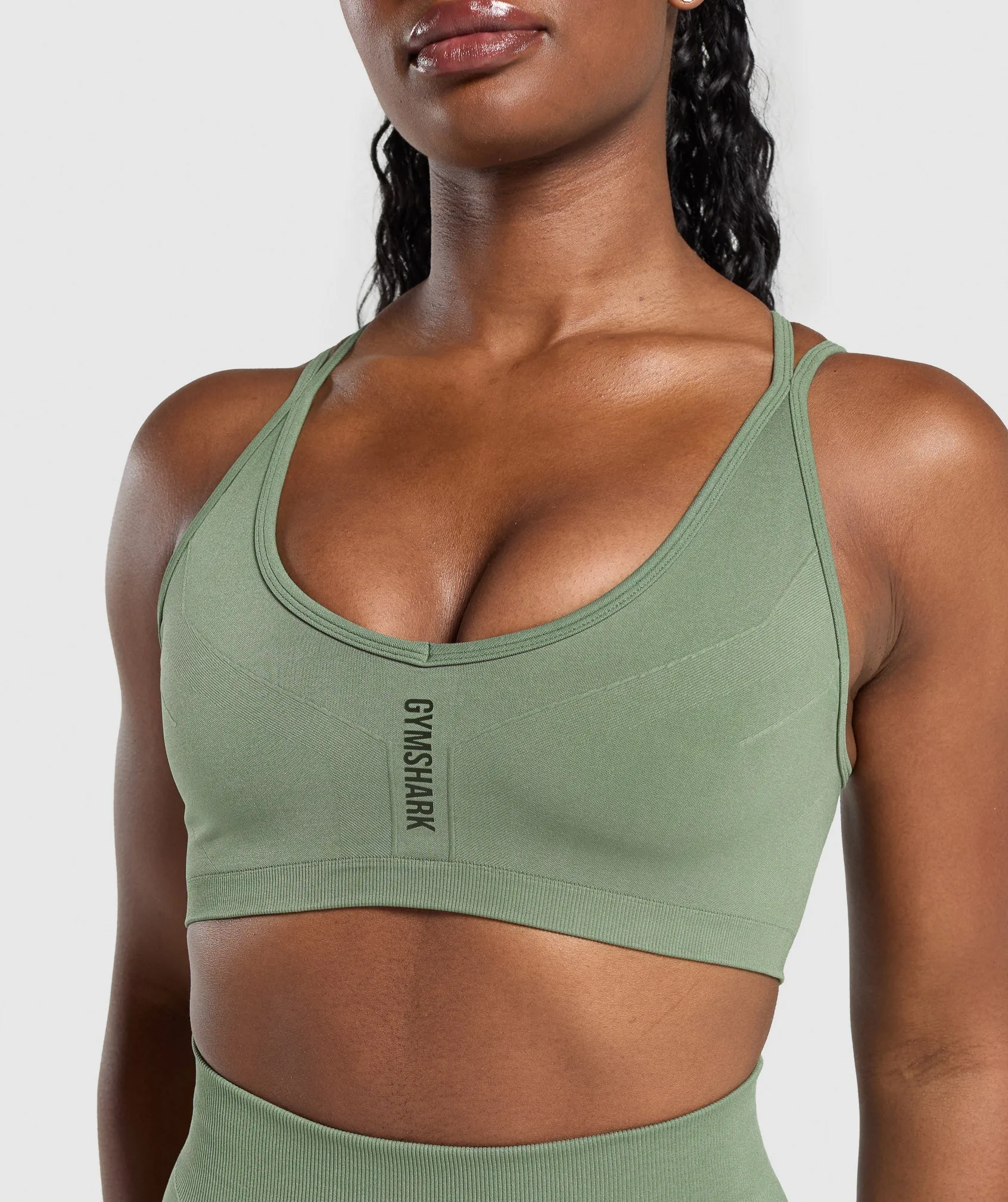 Gymshark Activate Seamless Bralette - Force Green