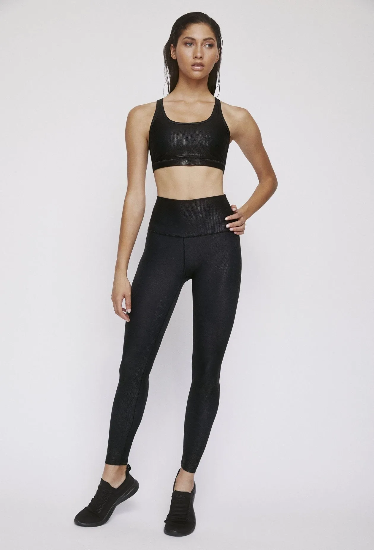 High Waisted Leggings Black Viper