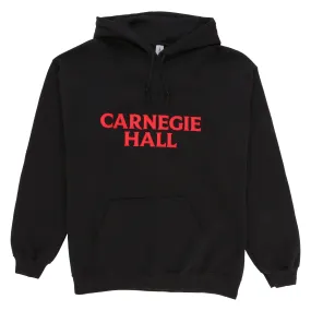 Hooded Pullover Sweatshirt with Red Embroidered Logo