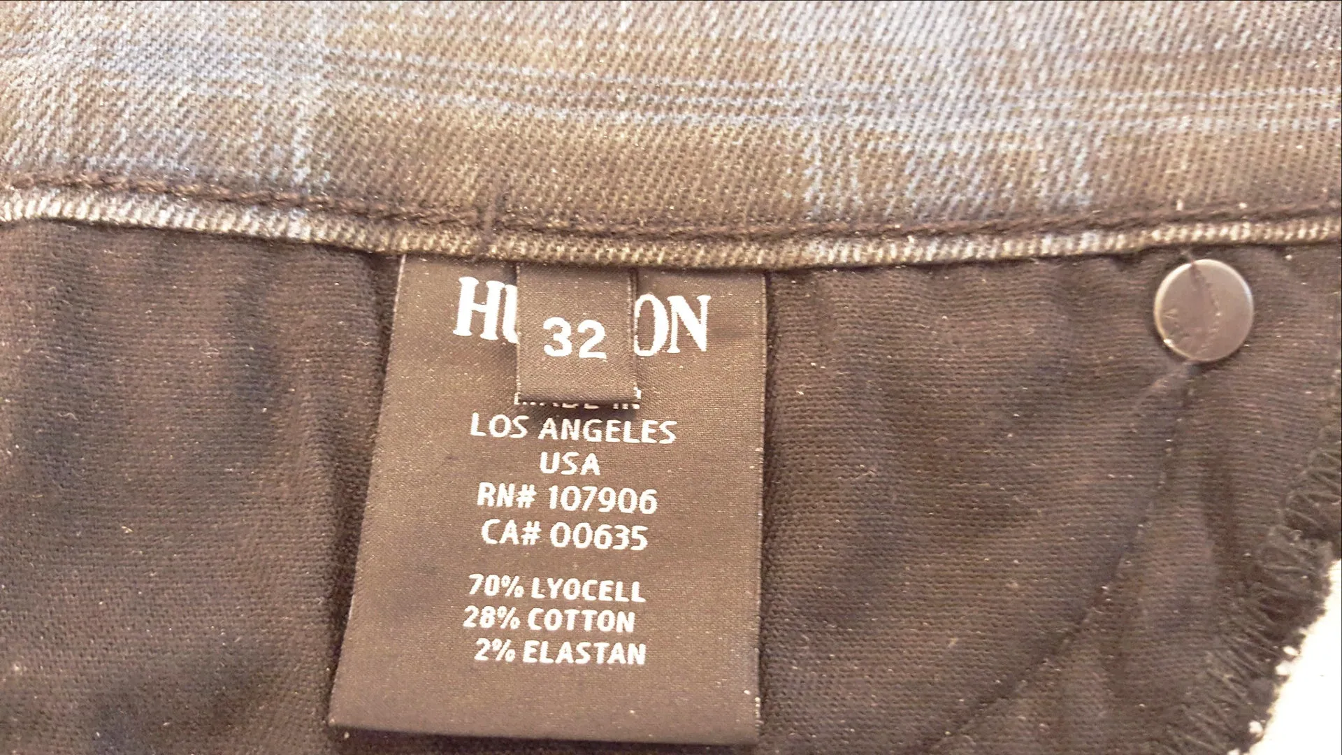 Hudson Checkered Skinny Jeans