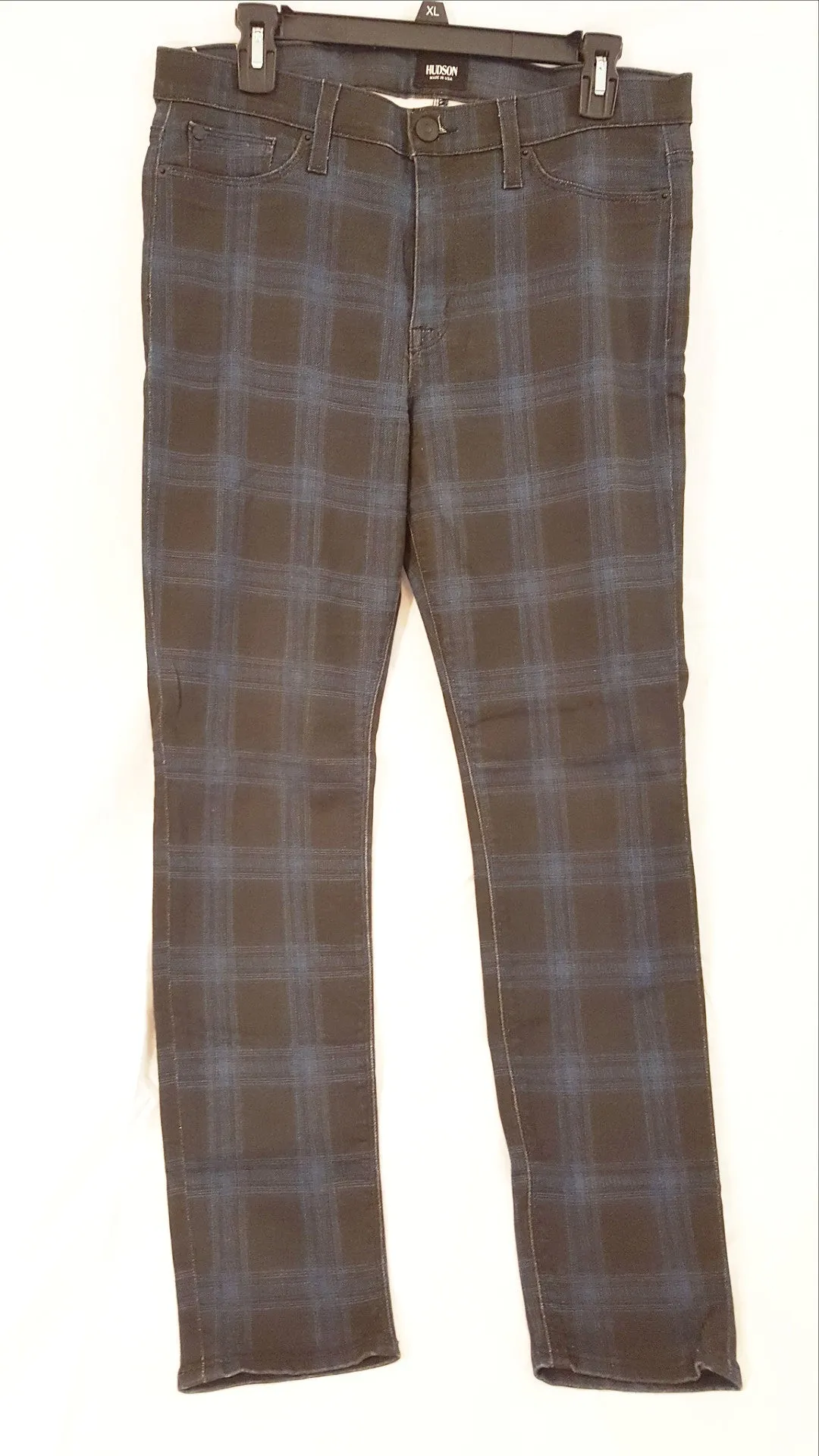 Hudson Checkered Skinny Jeans