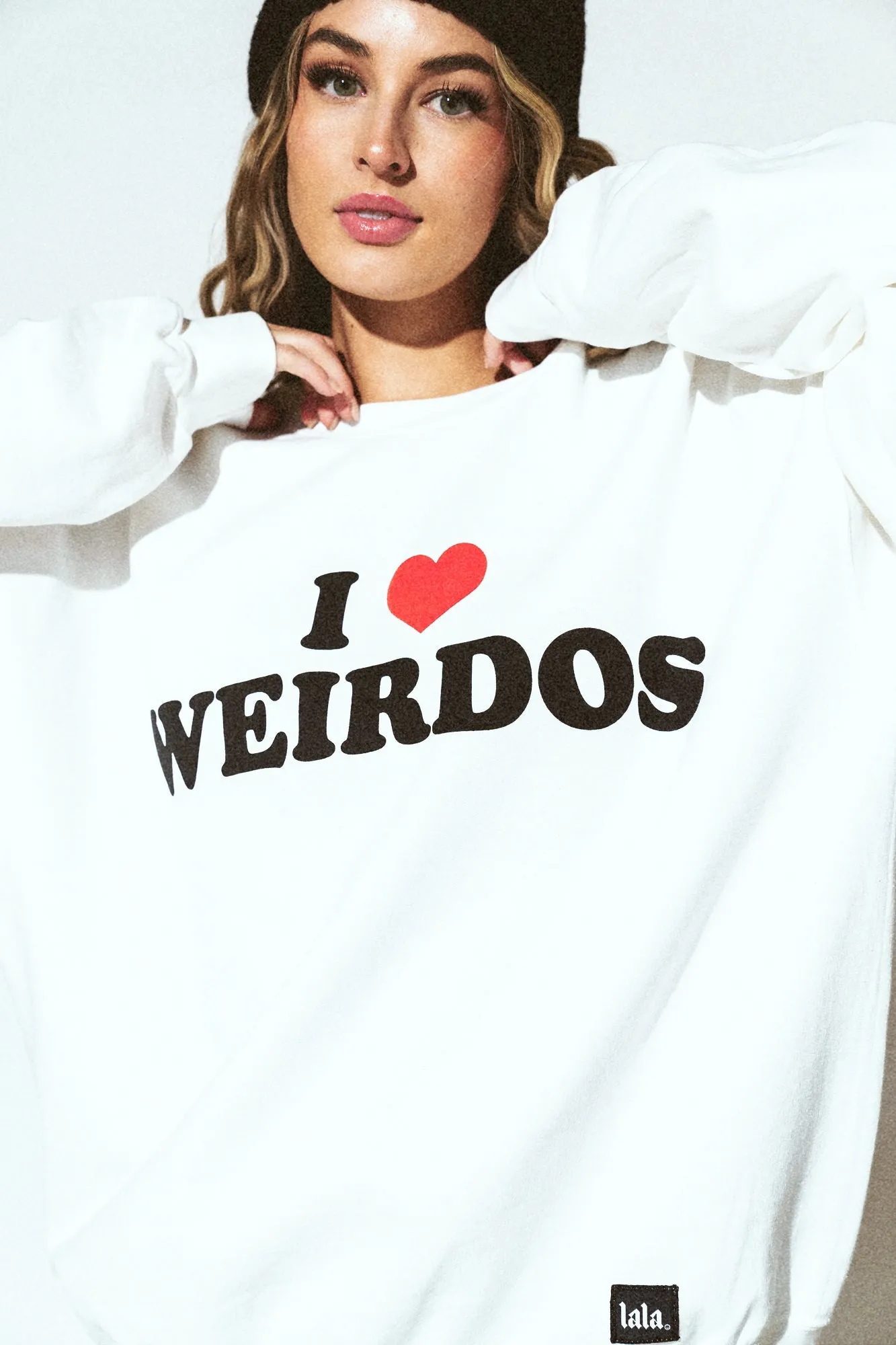 I Love Weirdos Oversized Pullover