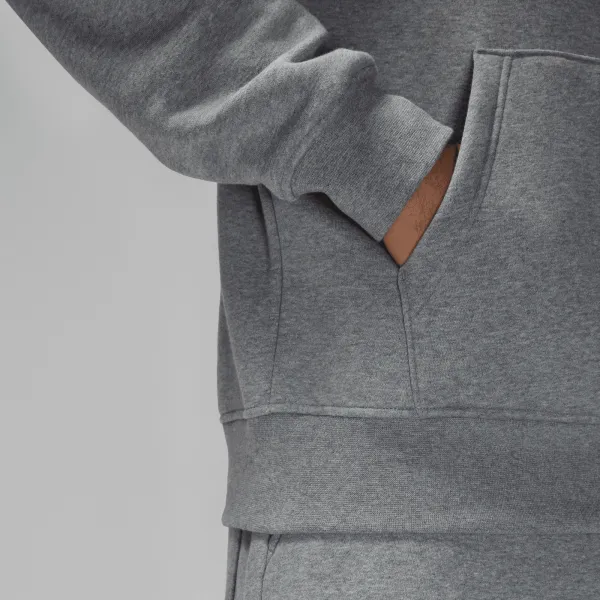 Jordan - Men - Essential Pullover - Carbon Heather/White