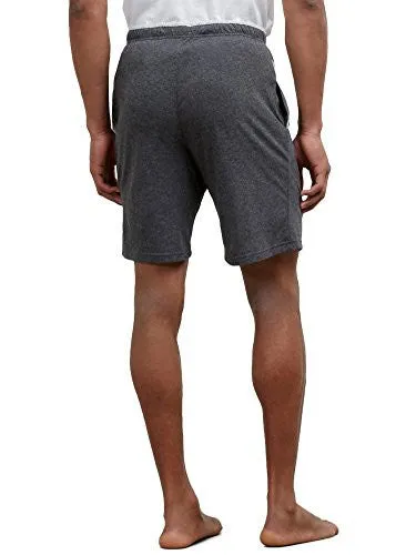 KENNETH COLE REACTION MEN'S COMFORTABLE JERSEY SLEEP SHORT, DARK GREY HEATHER, SMALL