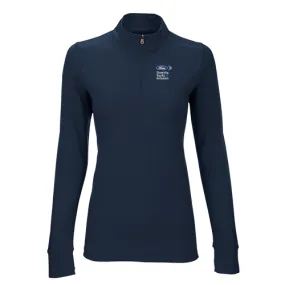 Ladies Zen 1/2 Zip Pullover-Navy