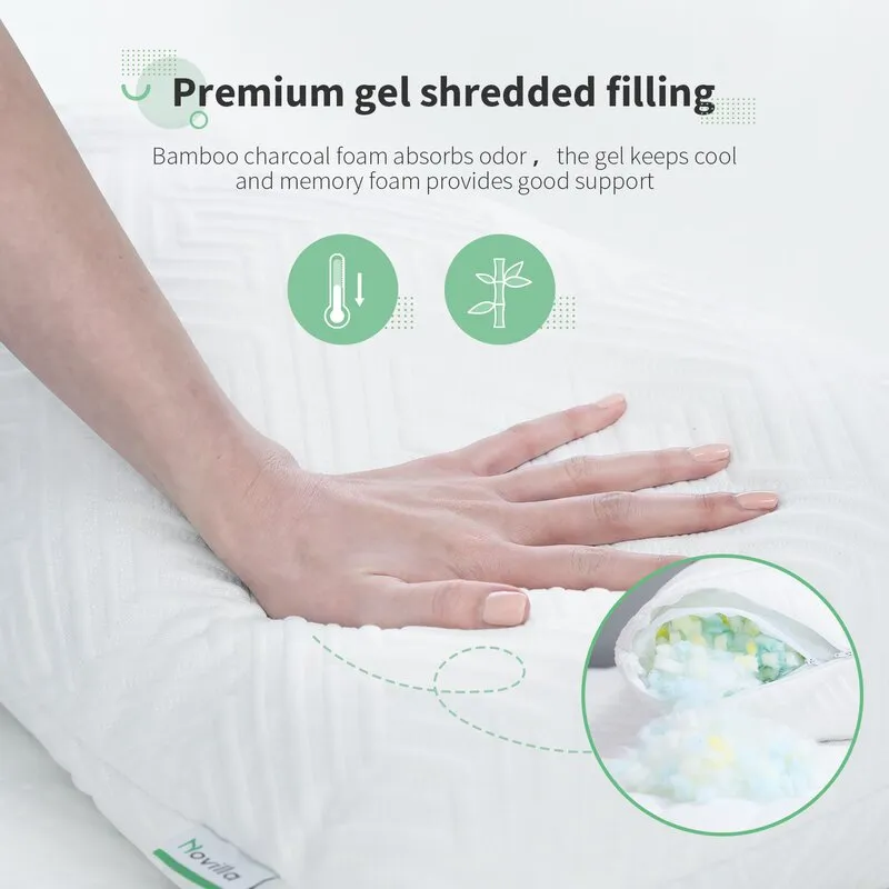 Lande Gel Memory Foam Medium Breathable Support Pillow