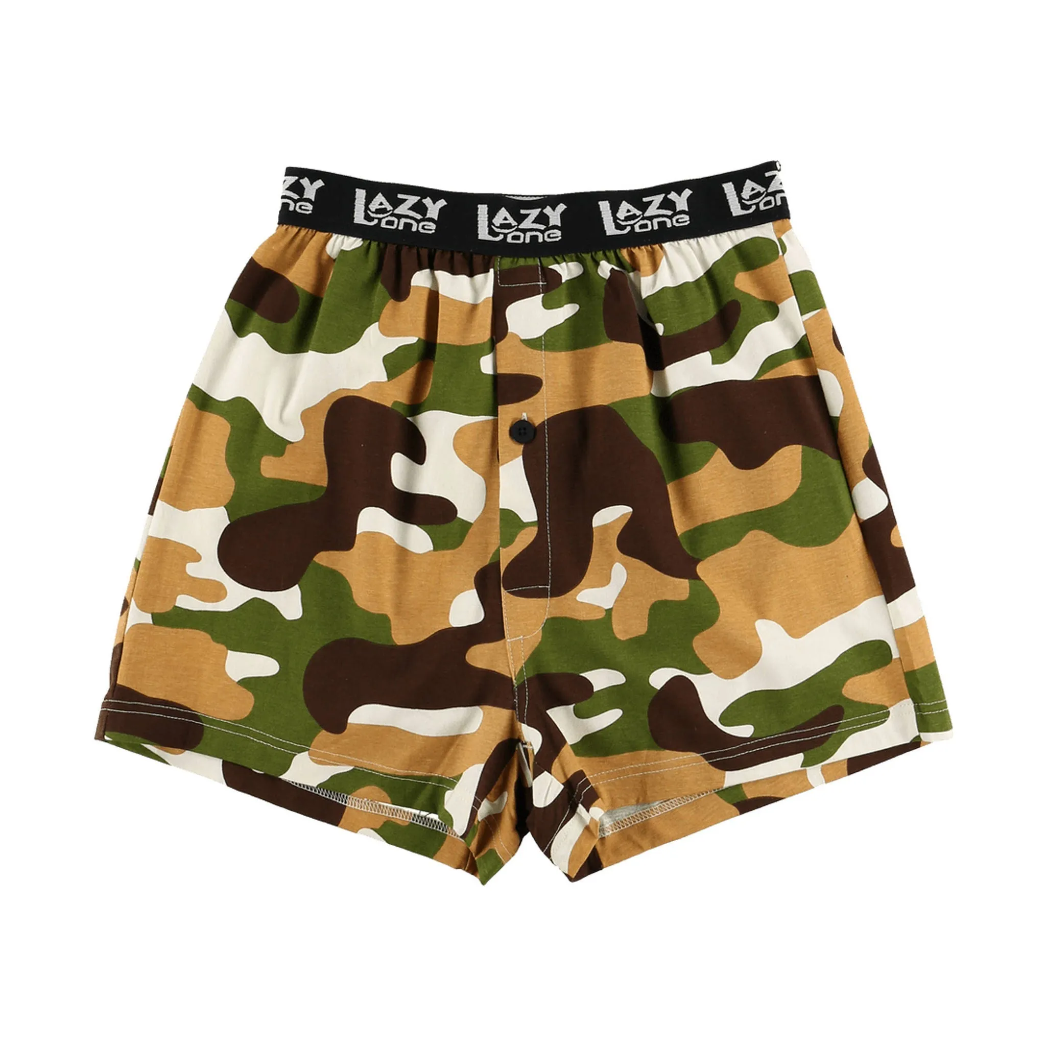 Lazy One Men's Buck Naked Boxer - Camo