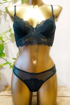 Lingerie Evelyn Dark Green Bra