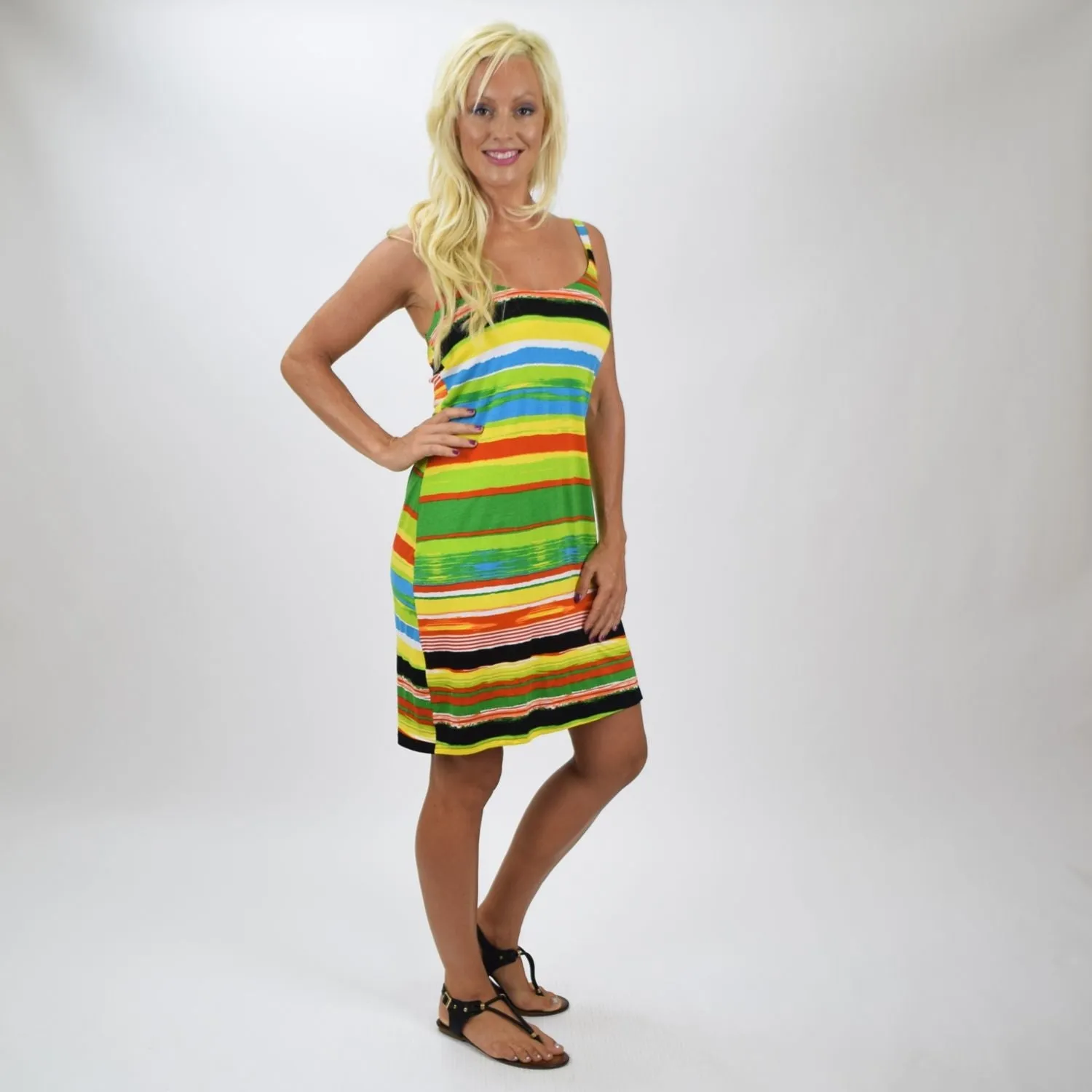 Lora Stripe Tunic Dress