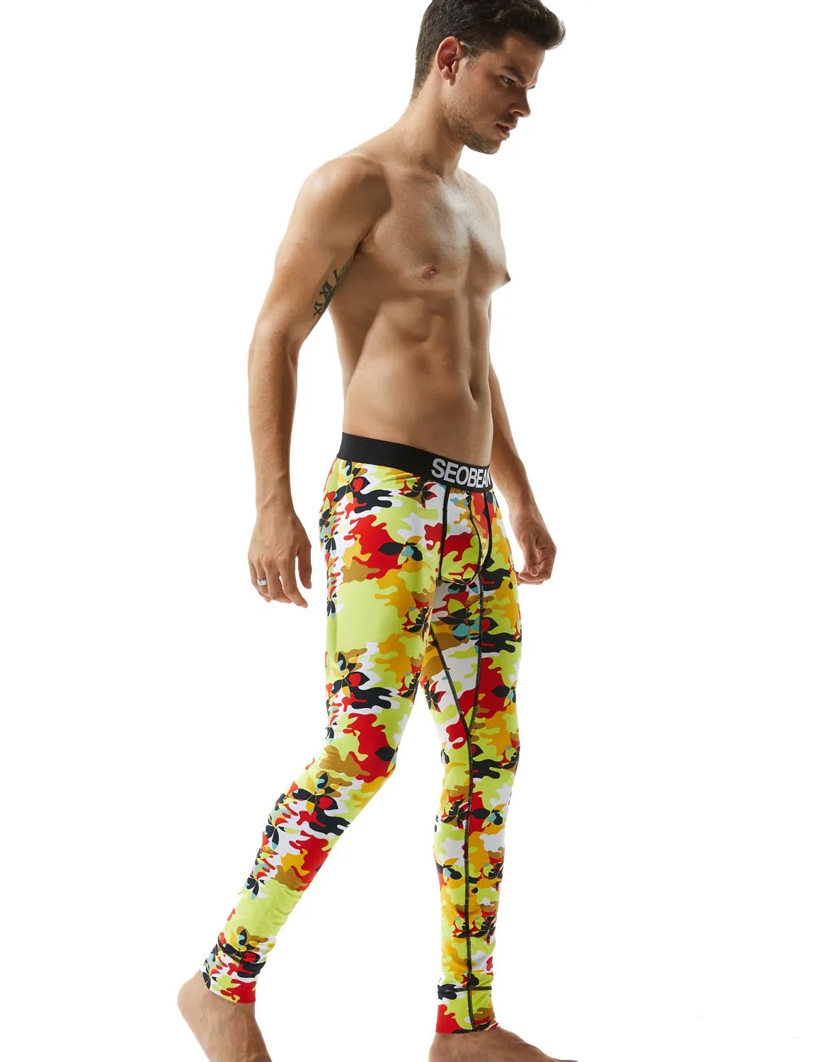 Low Rise Long Underwear Camouflage Long John 70410