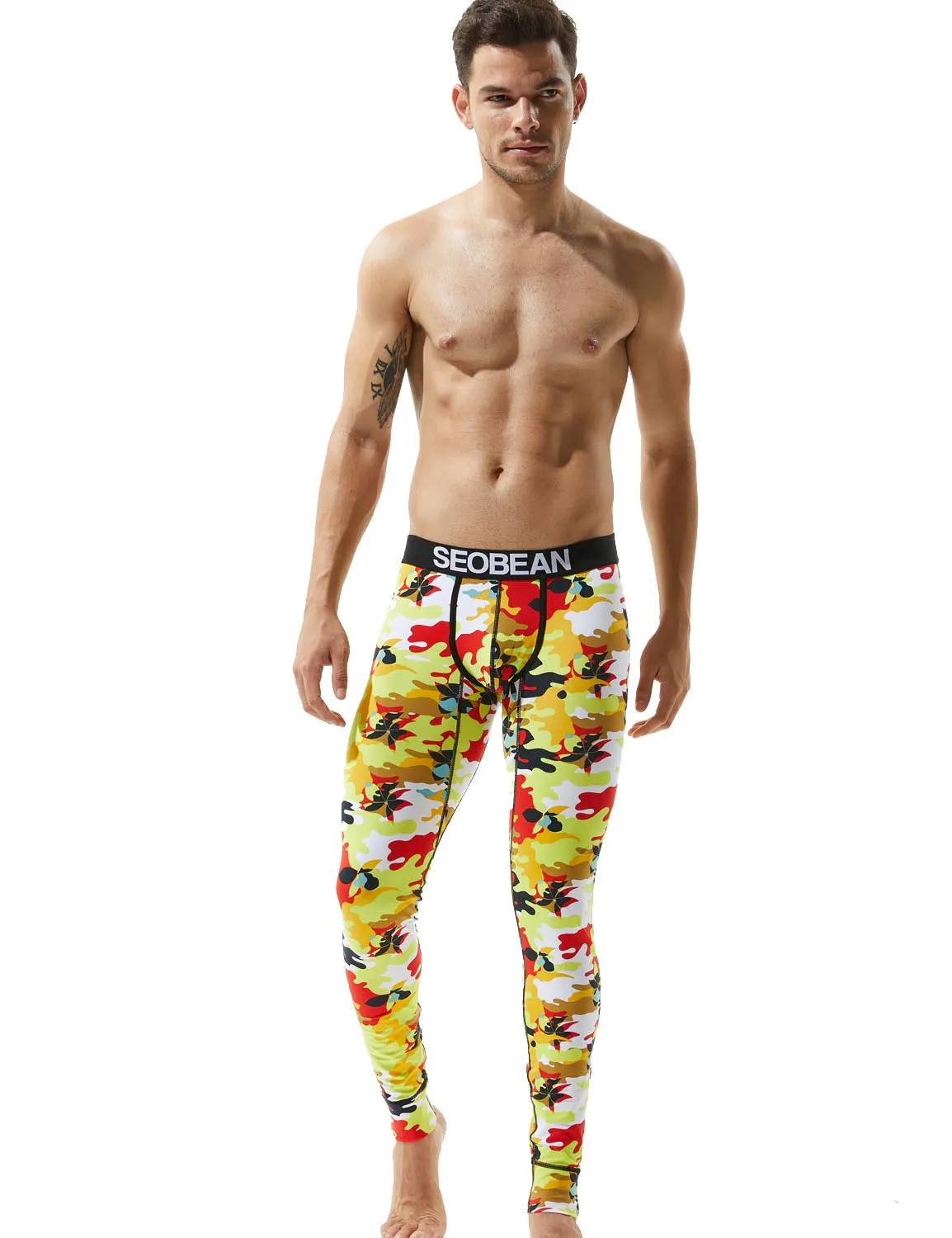 Low Rise Long Underwear Camouflage Long John 70410