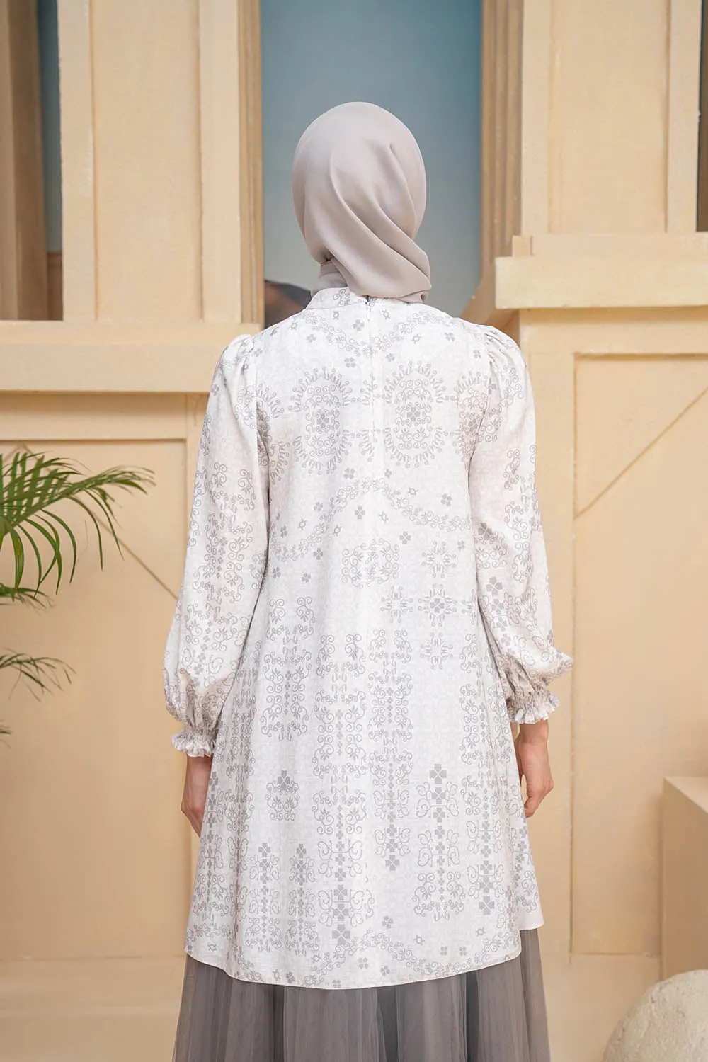 Malqaf Tunic Snowy Pearl