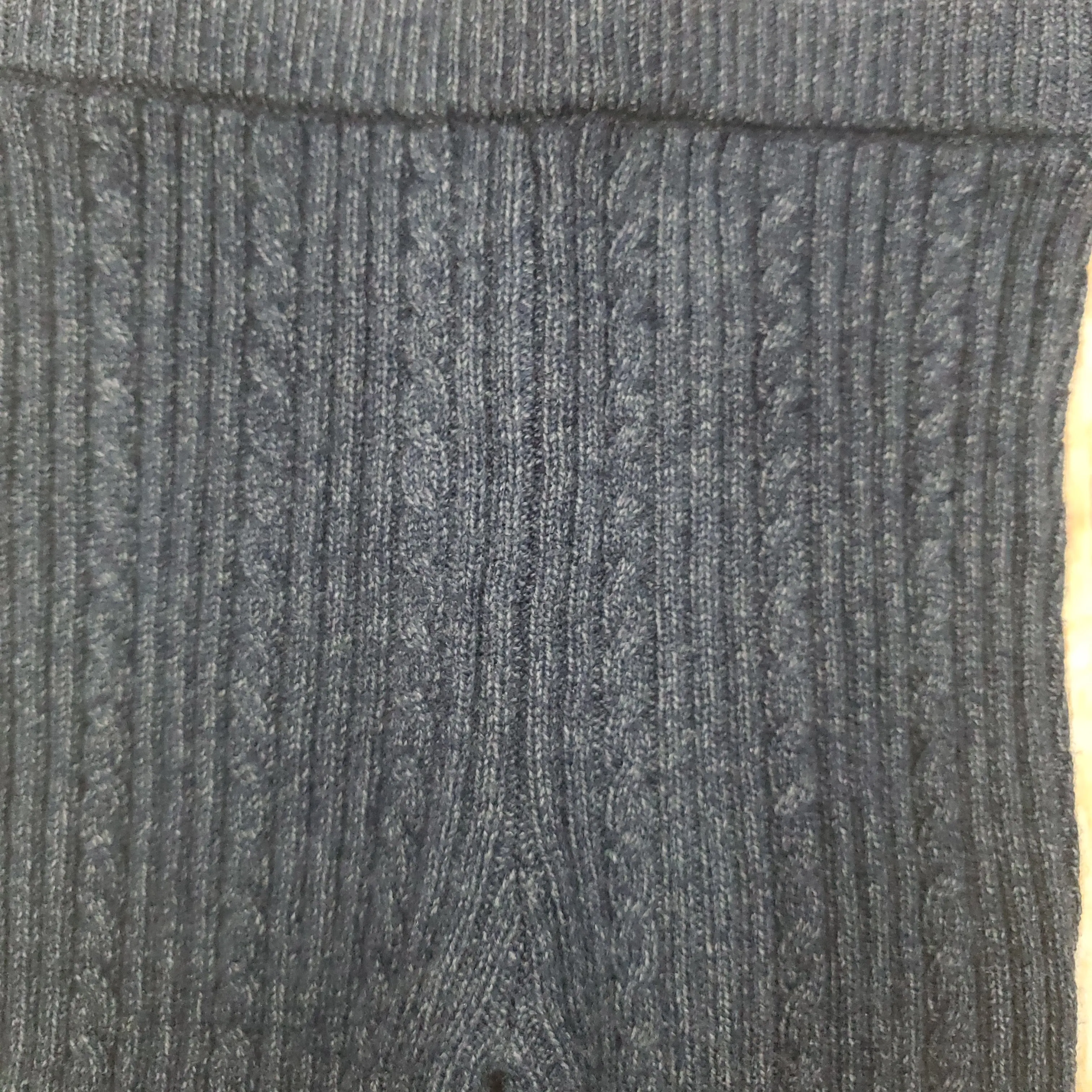 MAYORAL NAVY CABLE KNIT LEGGINGS