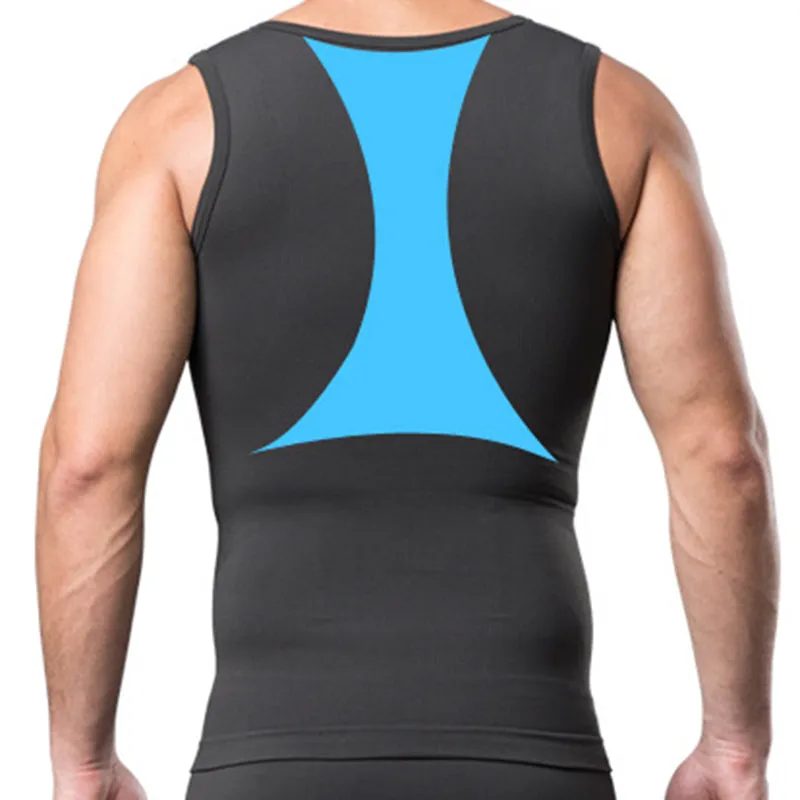 Men Elastic Gym Breathable Sport Compression O Neck Tank Top