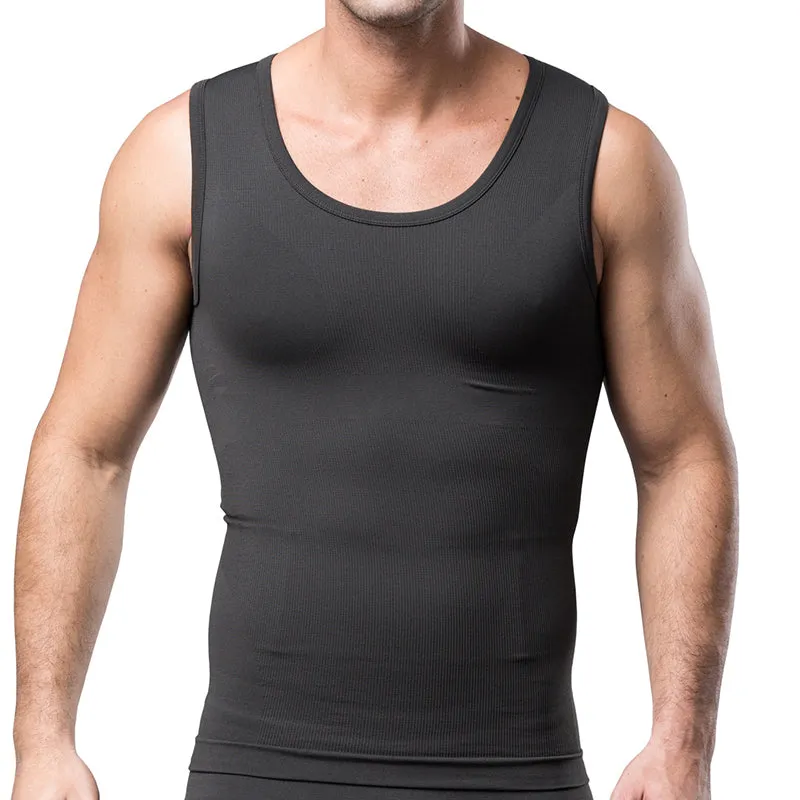 Men Elastic Gym Breathable Sport Compression O Neck Tank Top