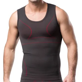 Men Elastic Gym Breathable Sport Compression O Neck Tank Top