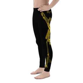 Men's Contorture Leggings Tights: Solid Gold