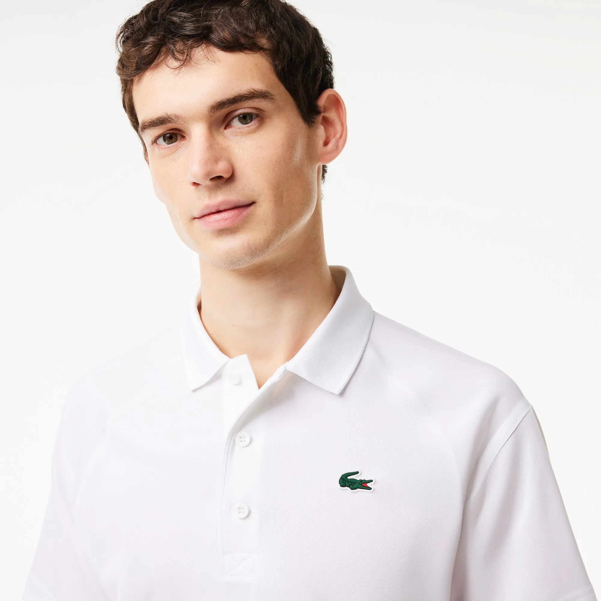 Men's Lacoste SPORT Breathable Run-Resistant Interlock Polo Shirt