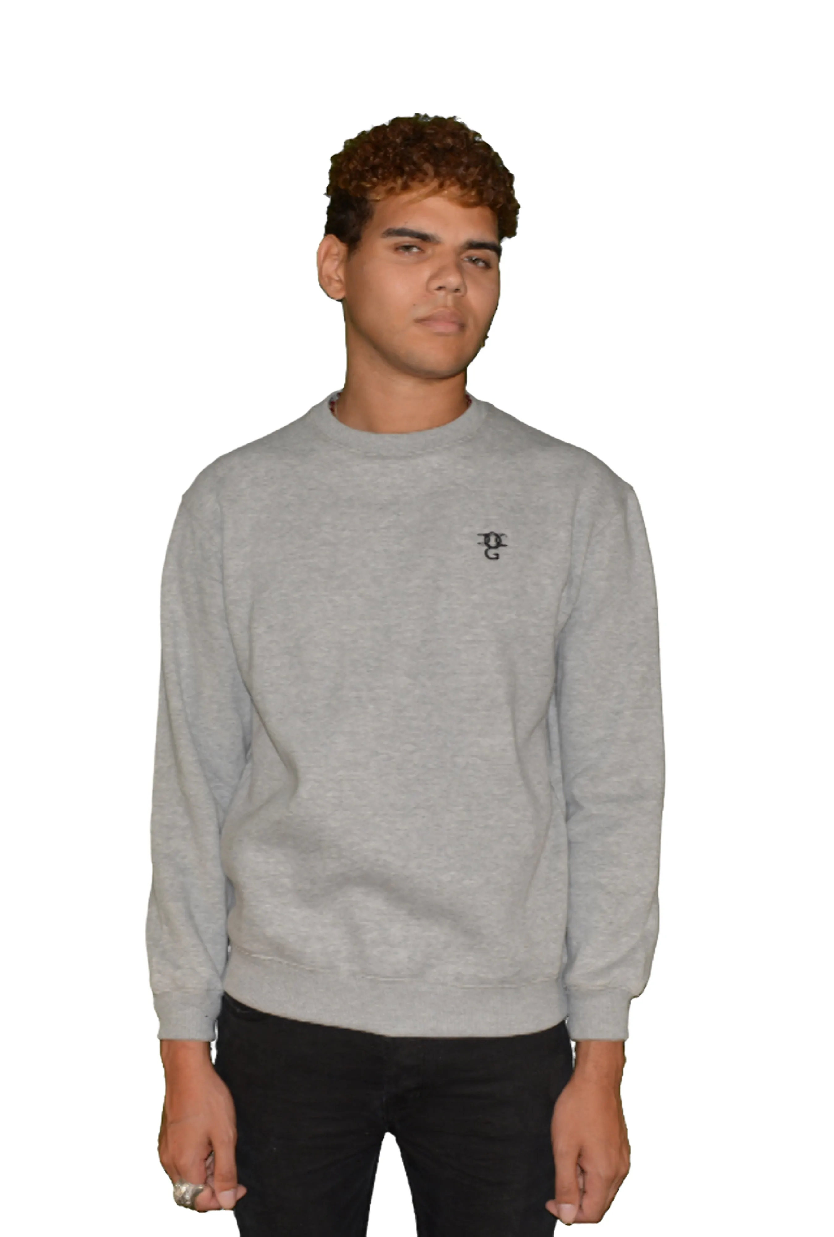 Mens O.G. Symbol Grey Sweat Jumper