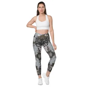 Mossy Rock Crossover leggings with pockets