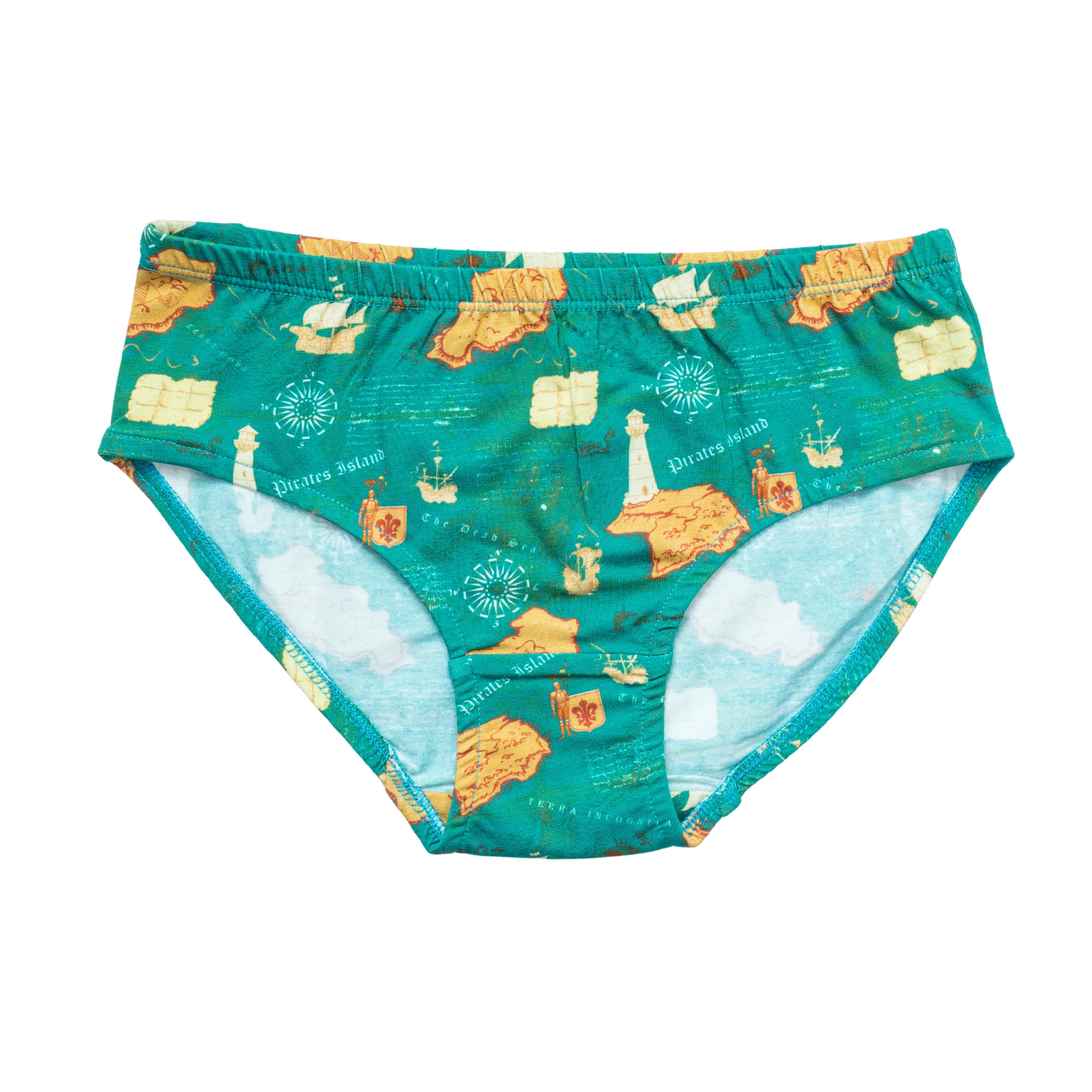 Nautical Chart Map Kids Underwear- 3 Pack