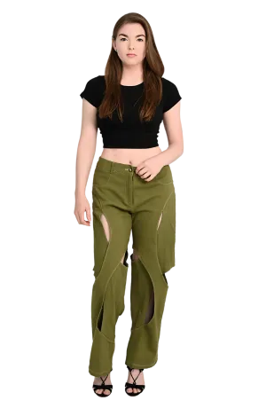 Olive Orbit Jeans