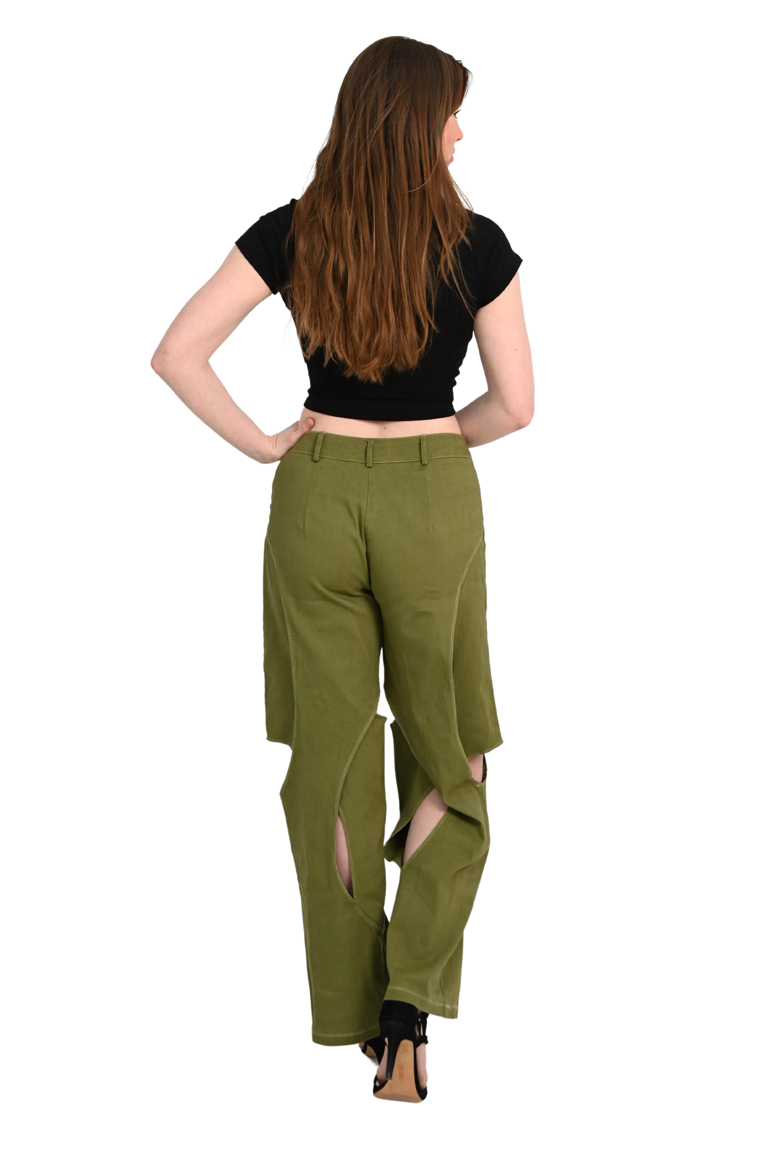 Olive Orbit Jeans