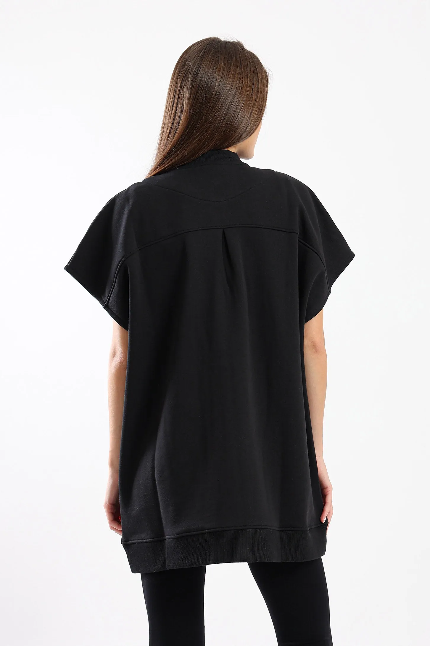 OVERSIZED VEST - BLACK