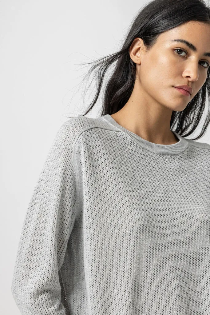 PA2445a Lilla P Saddle Sleeve Pullover Sweater