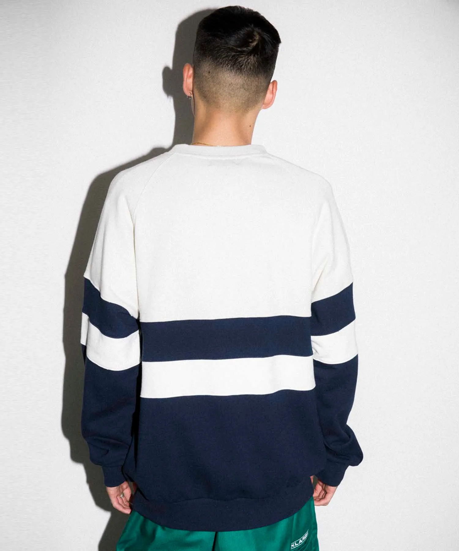 PANELED CREWNECK SWEAT