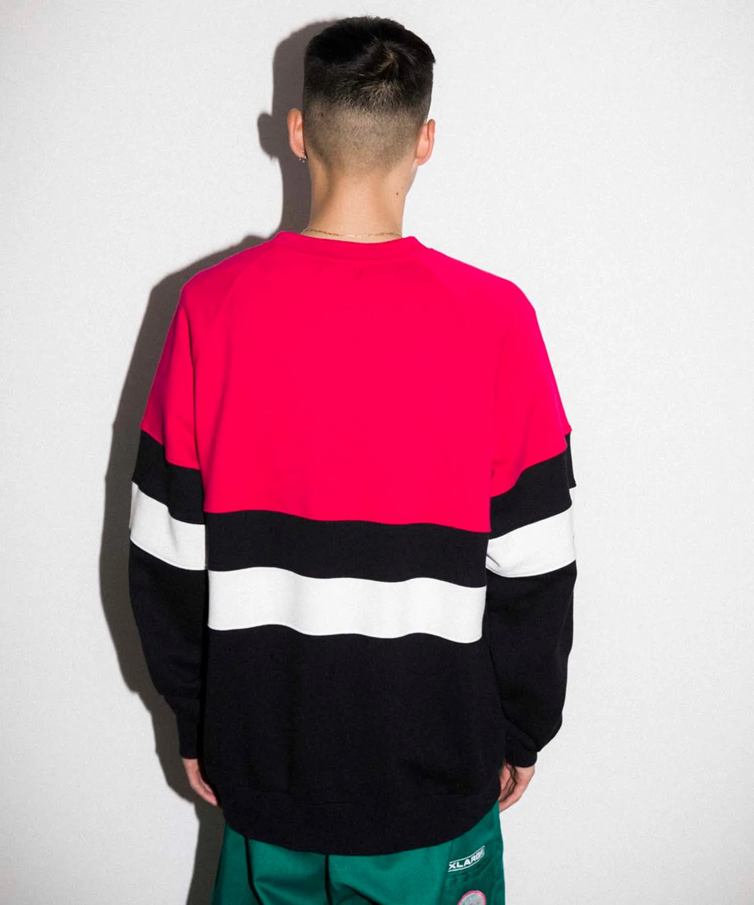 PANELED CREWNECK SWEAT