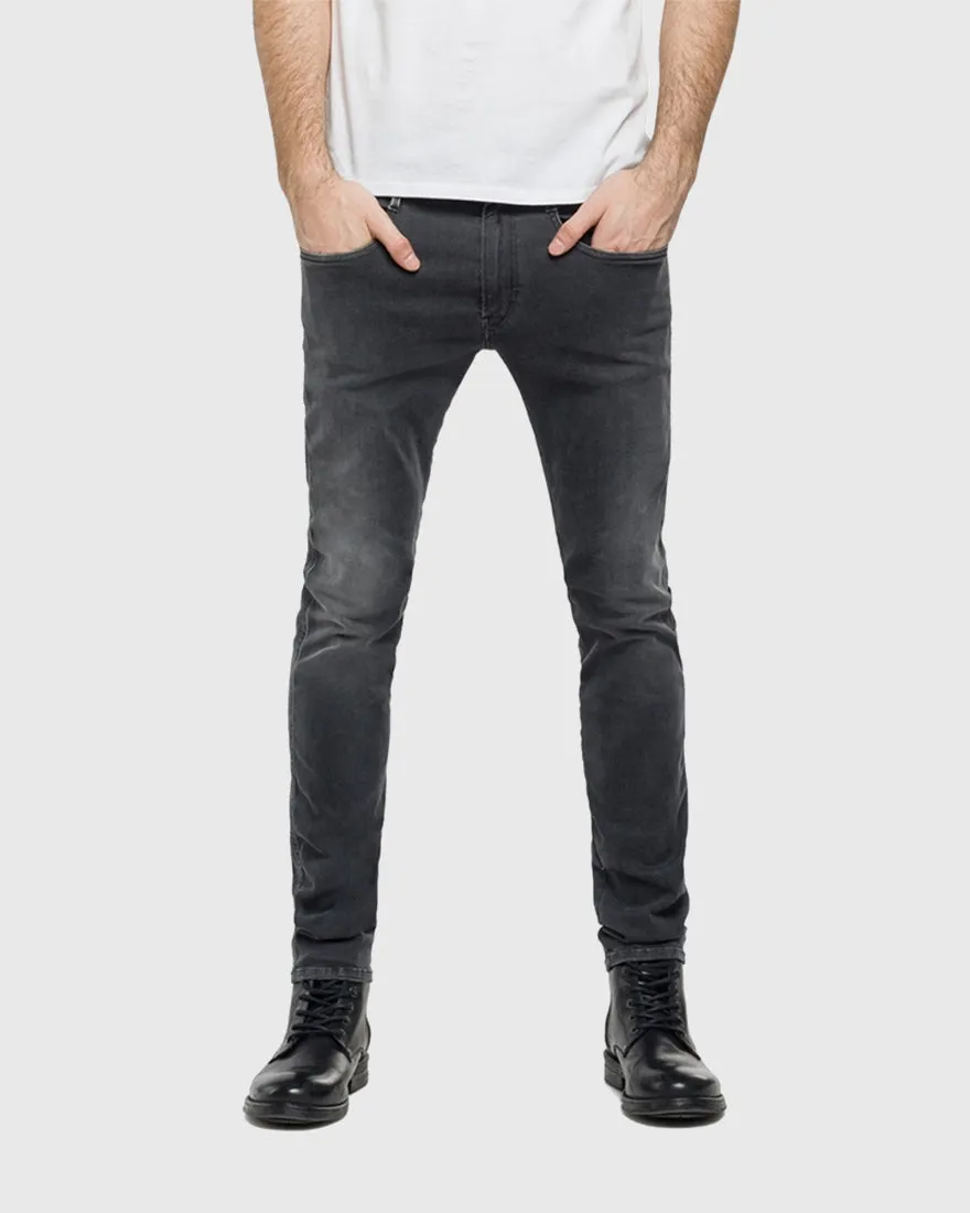 REPLAY M91466154B004 BLACK ANBASS HYPERFLEX JEANS