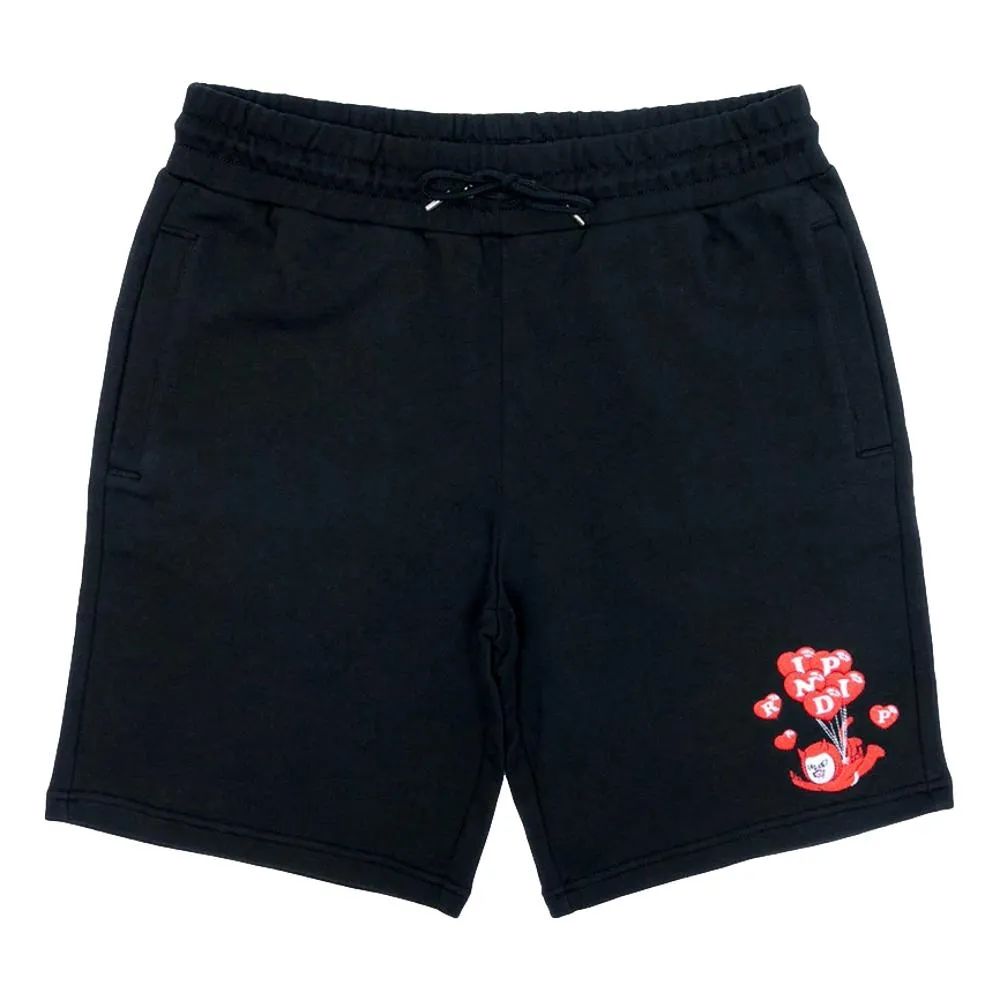 RIPNDIP CUPIDS NIGHTMARE SWEAT SHORTS-BLACK