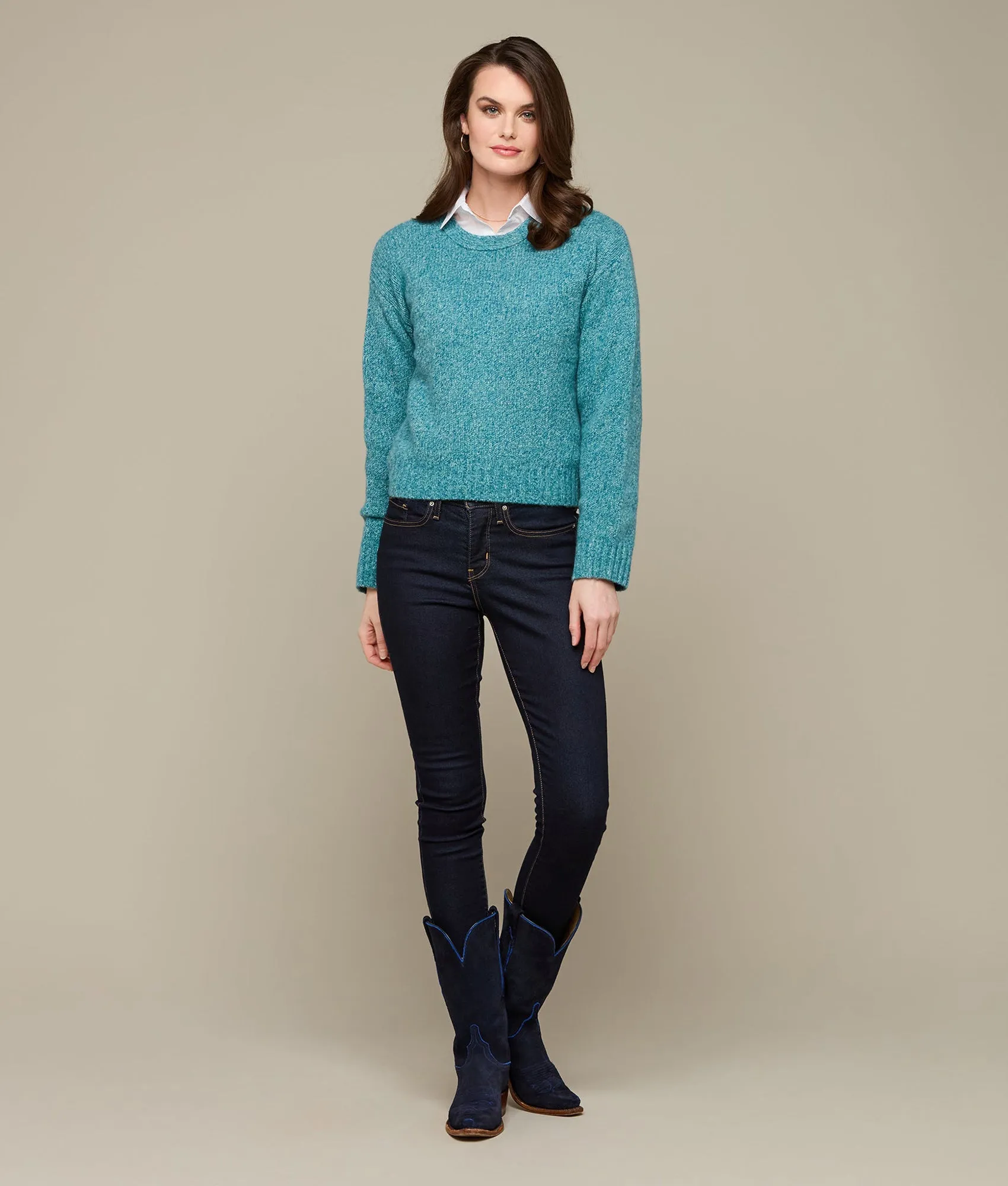 Scout Pullover Sweater :: Peacock Blue