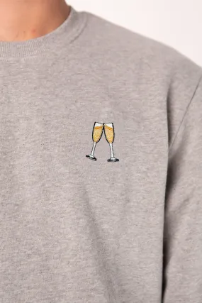 Sekt | Bestickter Bio-Baumwoll Männer Pullover