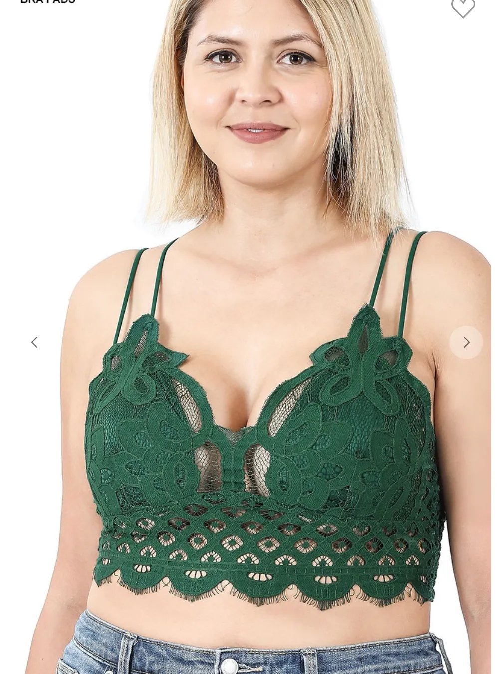 Sexy Lace Bralette 1X to 3X