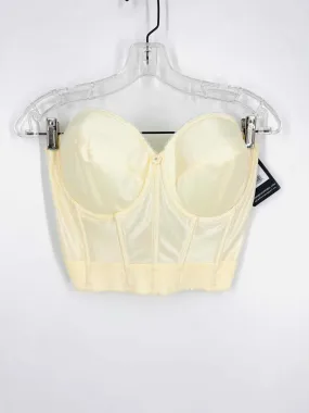 Size 36D=L Ivory Solid NEW Lingerie Corset