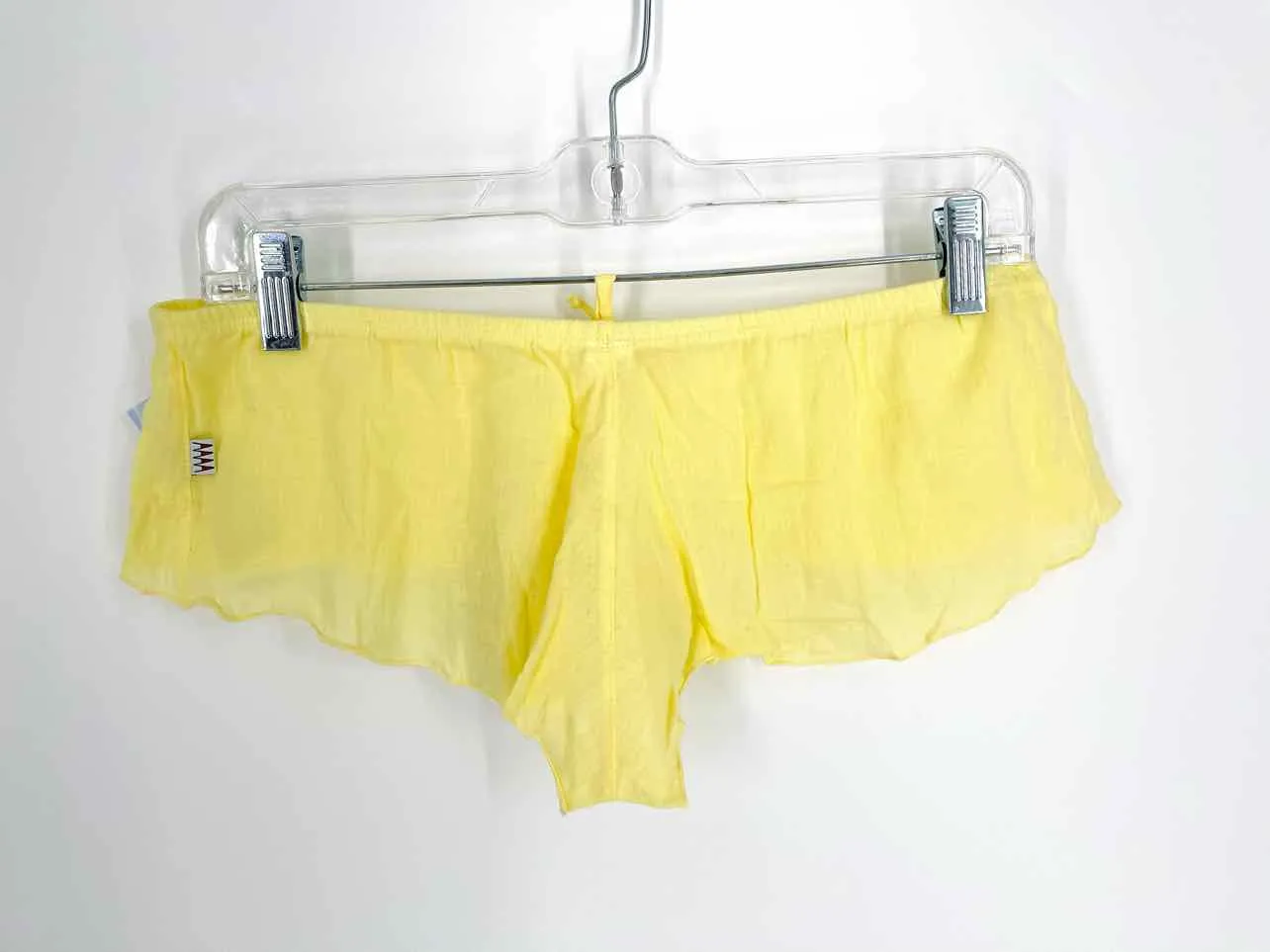 Size L Yellow Solid NEW Lingerie Shorts