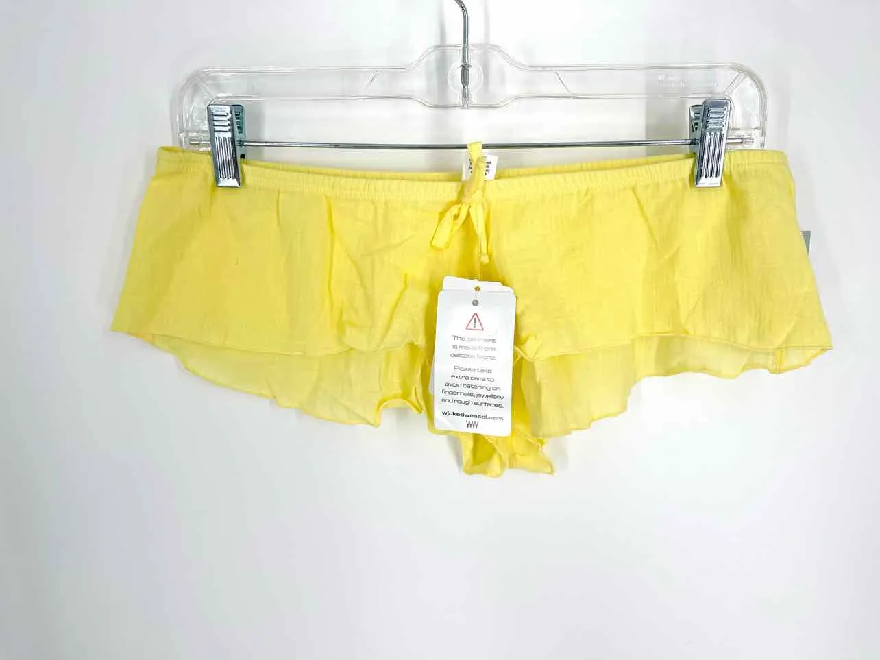 Size L Yellow Solid NEW Lingerie Shorts