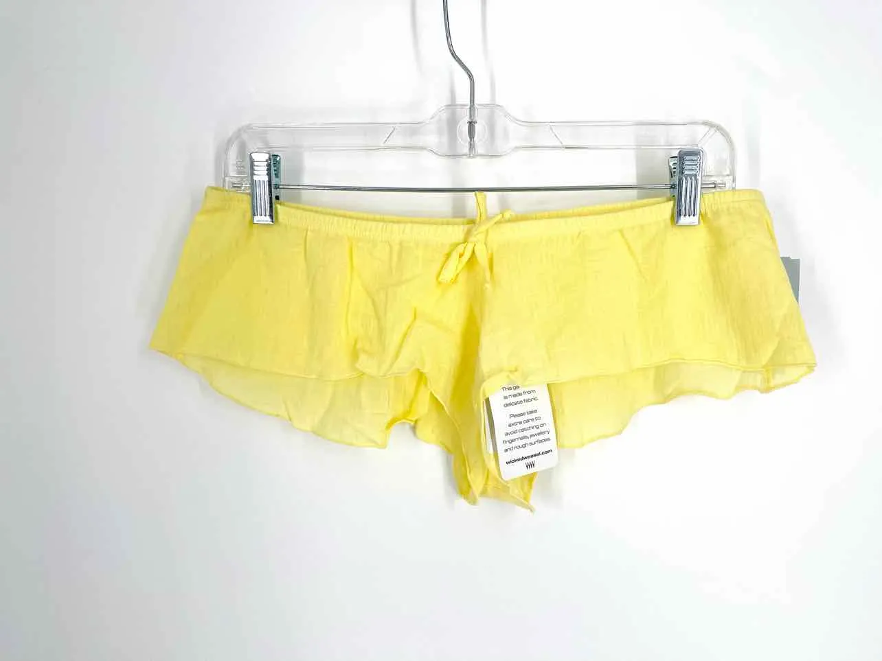 Size L Yellow Solid NEW Lingerie Shorts