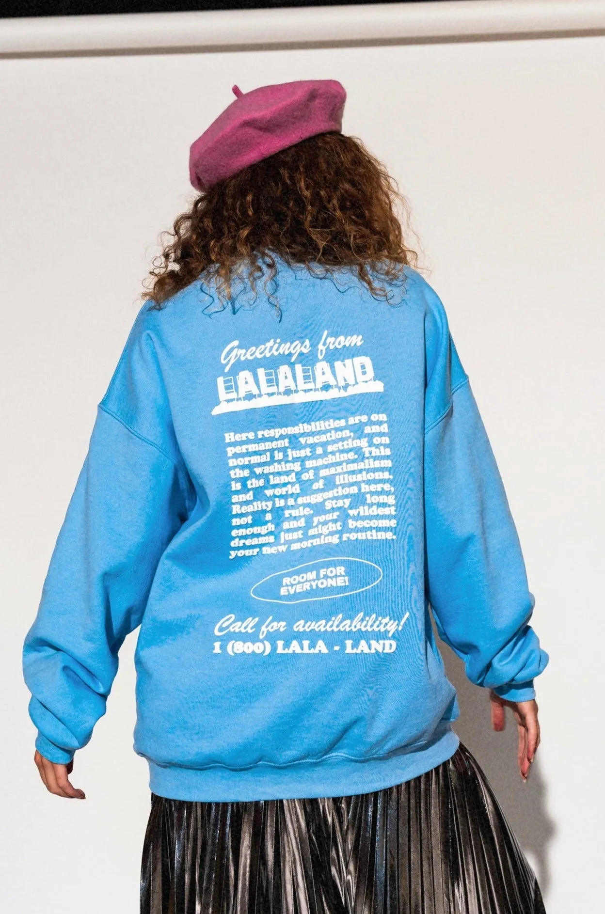 Somebody in Lalaland Loves Me Oversized Pullover