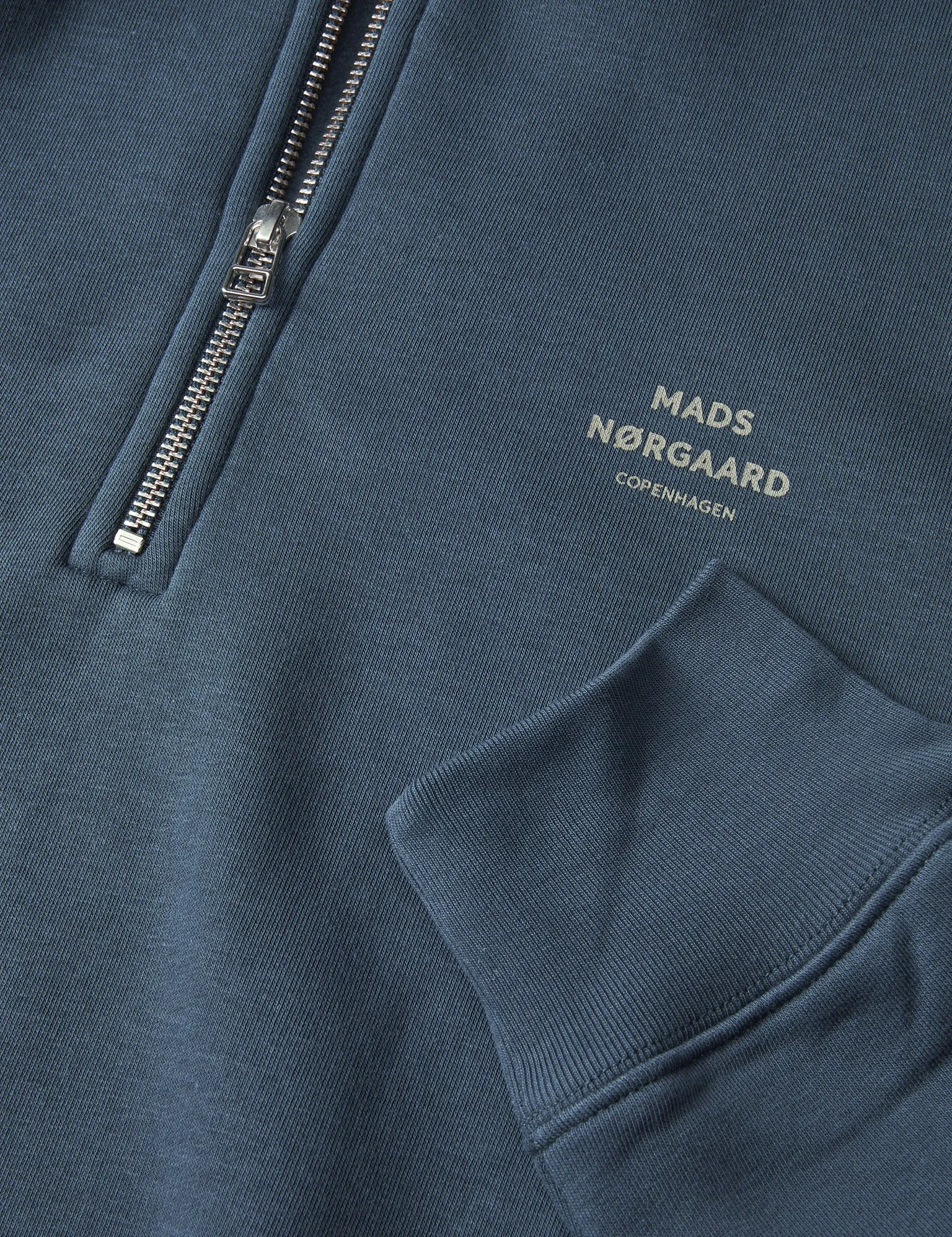 Standard Half Zip Logo Sweat, Midnight Navy