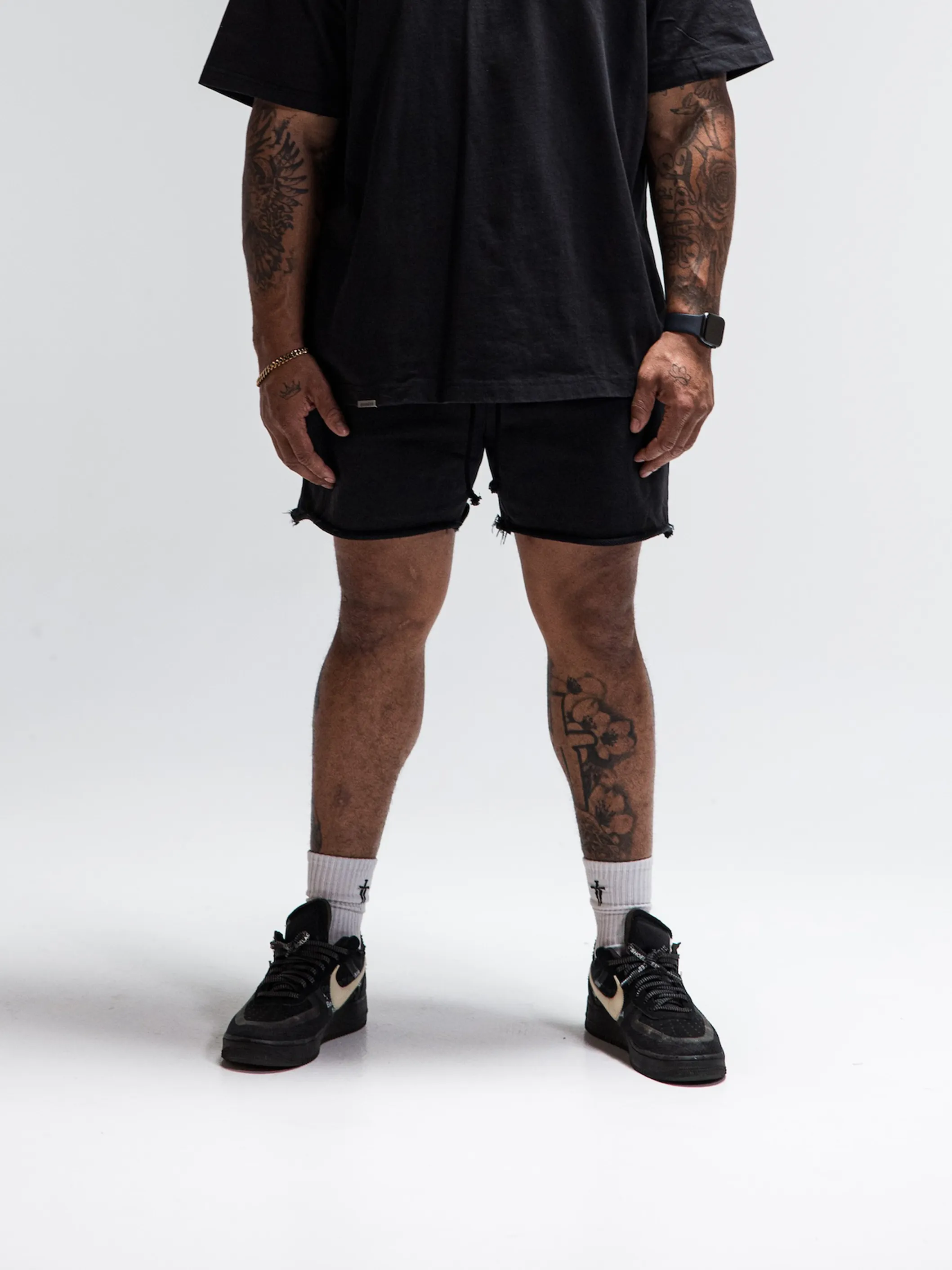 STAPLE SWEAT SHORT - VINTAGE BLACK