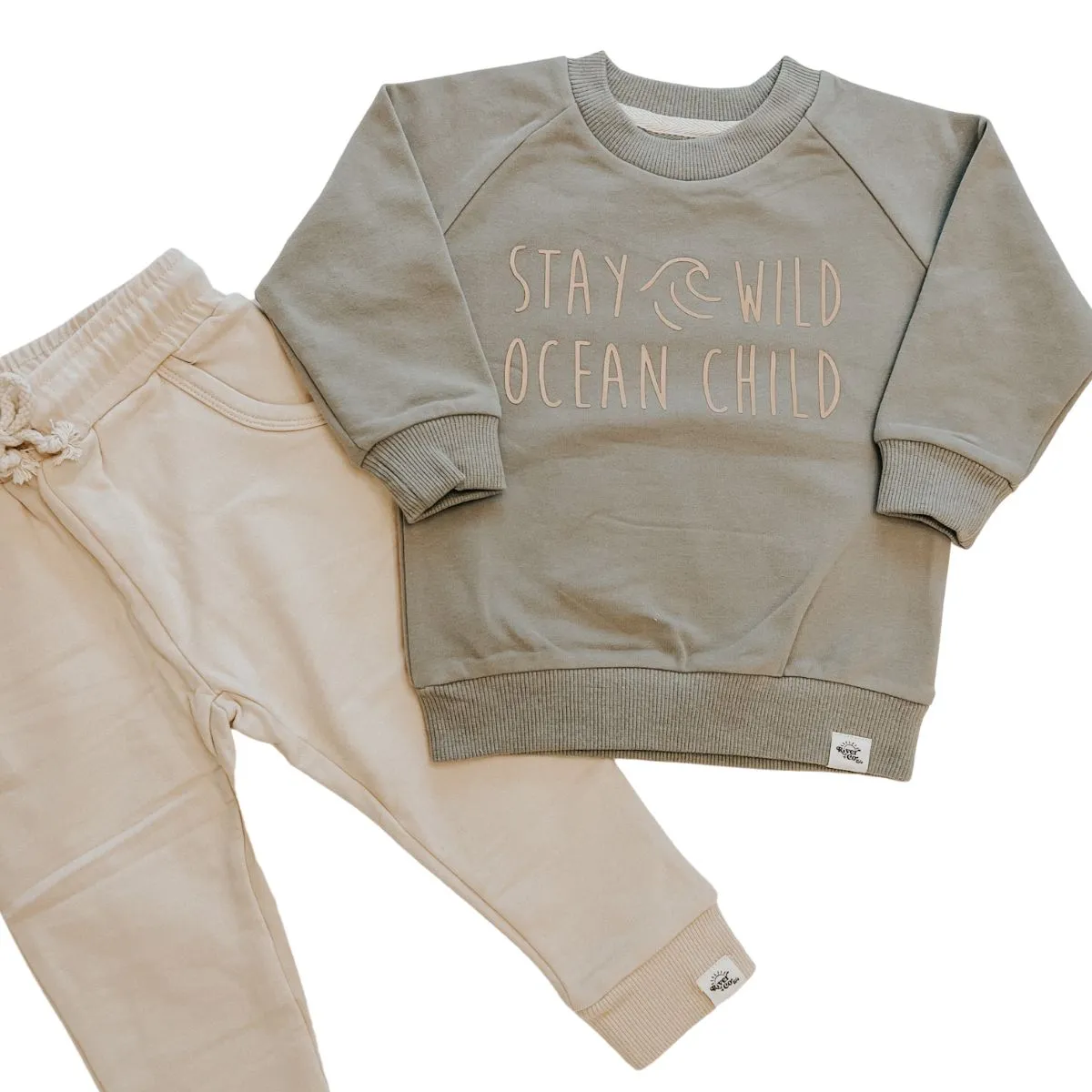 Stay Wild Ocean Child Organic Cotton Pullover