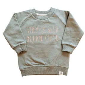 Stay Wild Ocean Child Organic Cotton Pullover