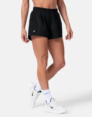 The Spud Contender Racer Short in Black