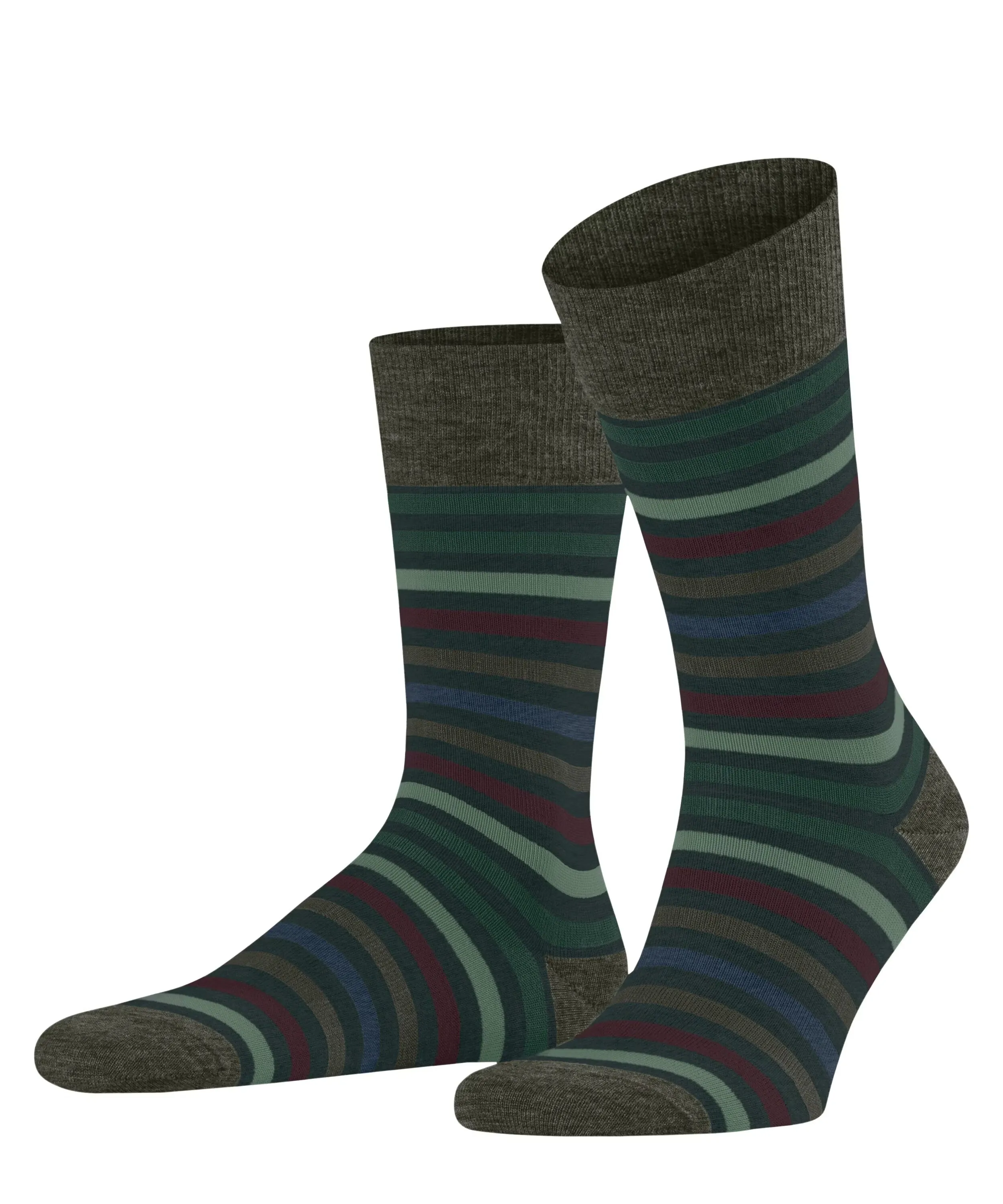 Tinted Stripe Cotton Socks