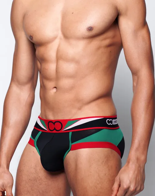 U20 Vavoom Brief Underwear - Black/Green