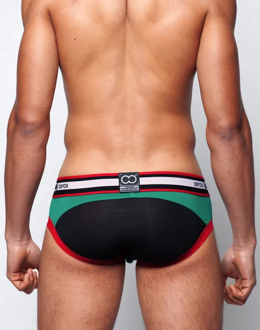 U20 Vavoom Brief Underwear - Black/Green